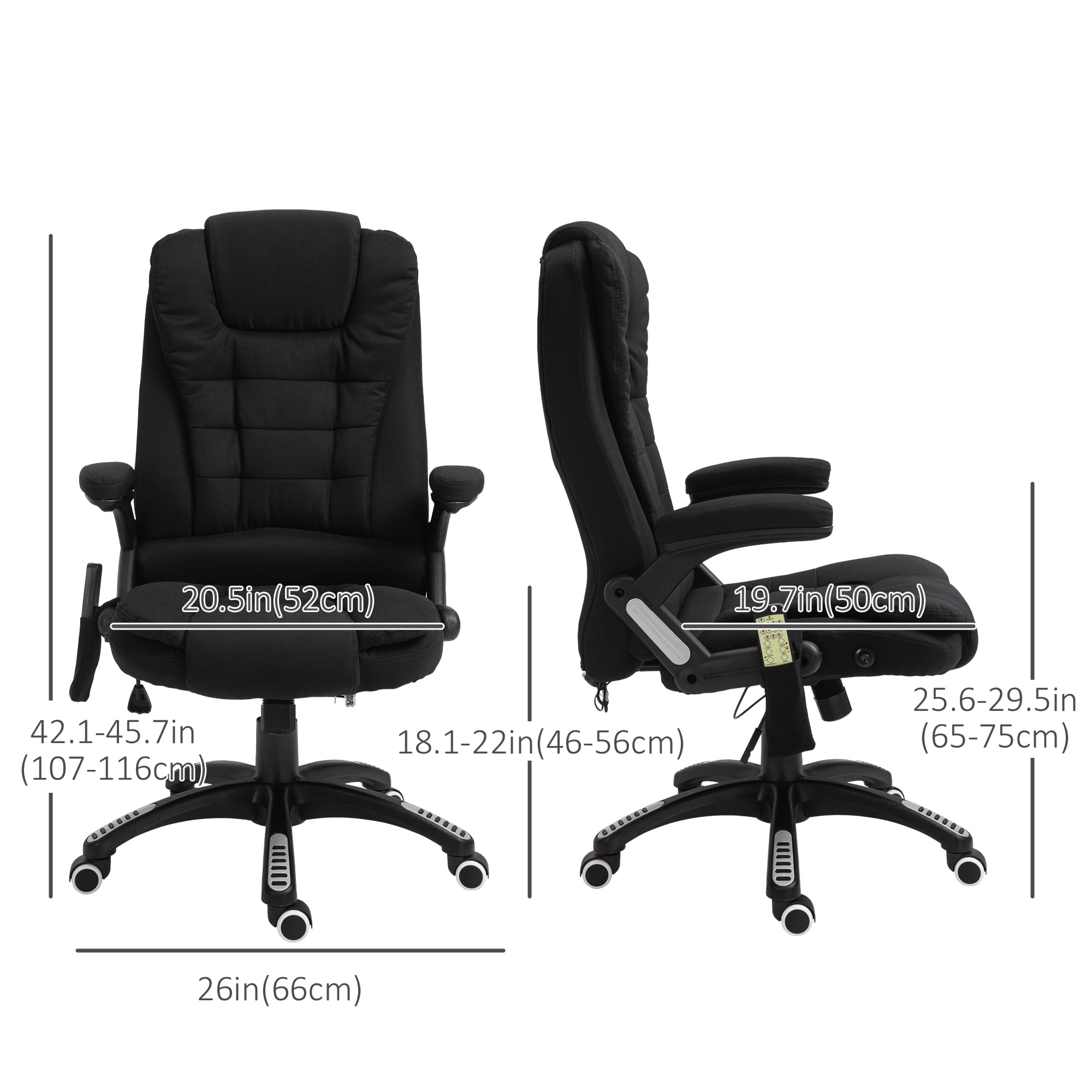 Vinsetto Massage Office Chair with 6-Point Vibration