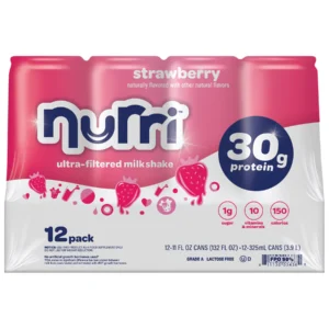 Nurri 30g Protein Shake, Strawberry, 11 Fl Oz, 12 - Pack