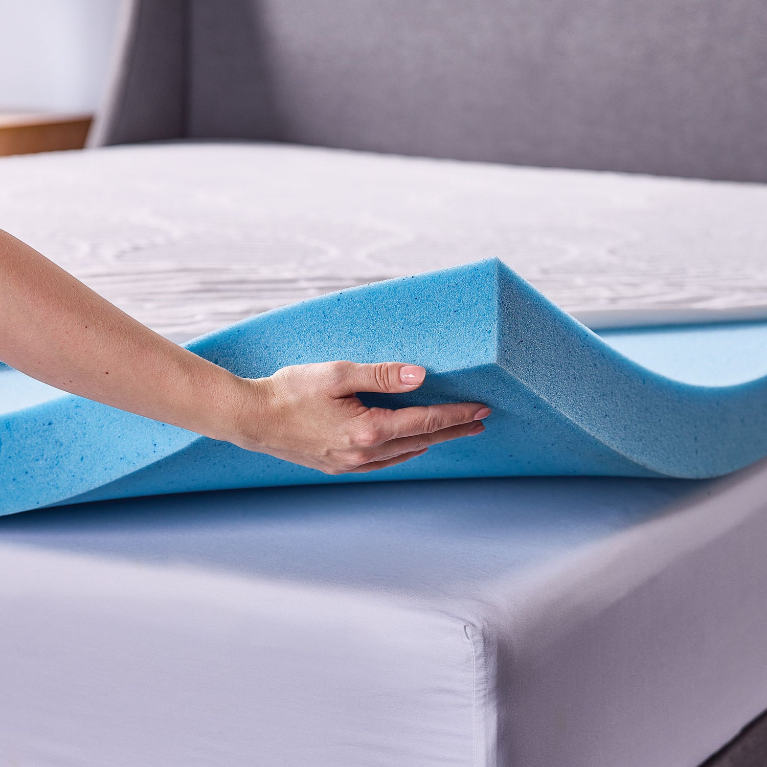 Novaform ComfortLuxe Plus Gel Memory Foam 3-inch Mattress Topper