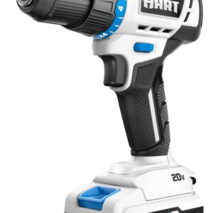 HART 20-Volt 1/2-inch Cordless Drill/Driver Kit, (1) 1.5Ah Lithium-Ion Battery, Gen 2