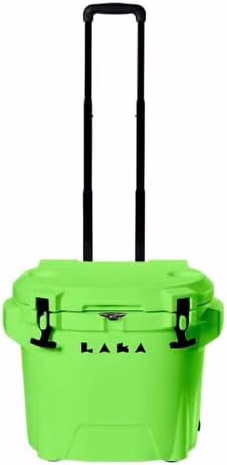 30 Quart Wheeled Hard Cooler Insulated Portable Ice Chest Box Durable, All-Terrain Rolling Cooler for Beach, Drink, Beverage, Boating, Fishing, Camping, and Outdoor Activities