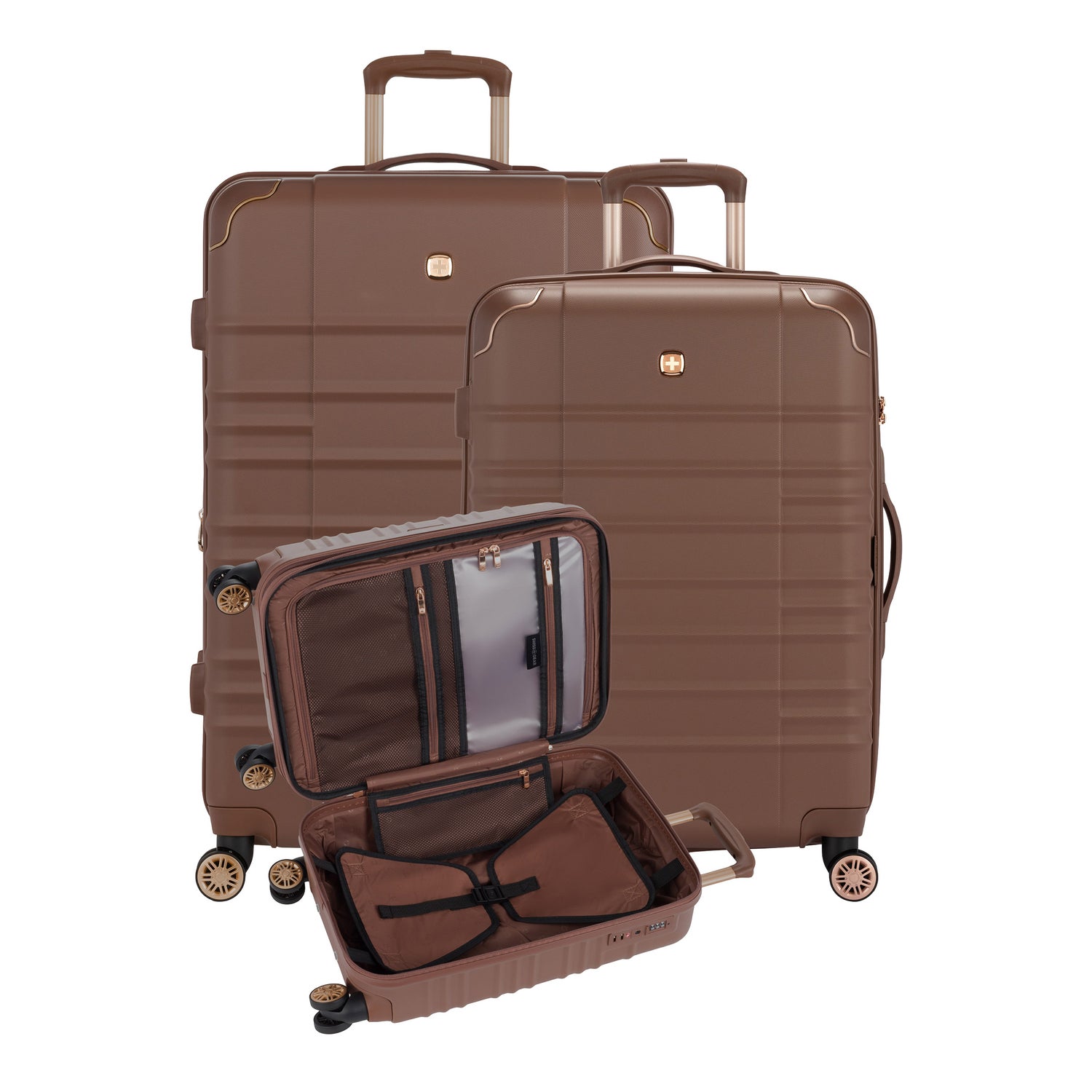 Swissgear 3-Piece Hardside Spinner Luggage Set