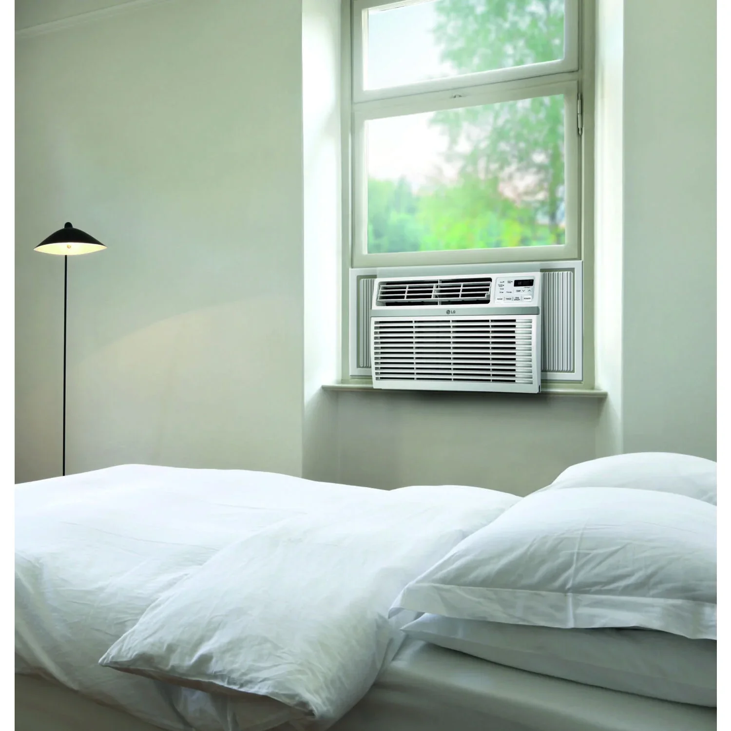 LG 8, 000 BTU 340 Sq Ft Window Air Conditioner with Remote Control, White, LW8016ER