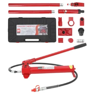 Yiwa Hydraulic Ram Auto Body Frame Repair Kit, Versatile Applications with Comprehensive Components, Durable Storage Solution, Heavy Load Capacity, Quick & Easy Set-Up for Automotive and Furniture
