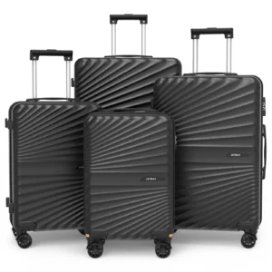 Joyway 4-Piece Hardside Luggage Set with Spinner Wheels and TSA Lock, Lightweight Carry-On Luggage Set for School, Travel, Weekend