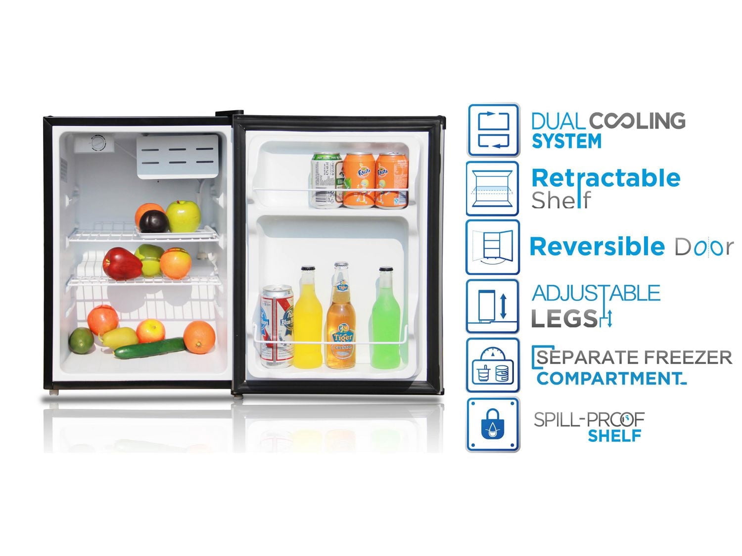 Arctic King 2.4 Cu Ft Single Door Mini Fridge