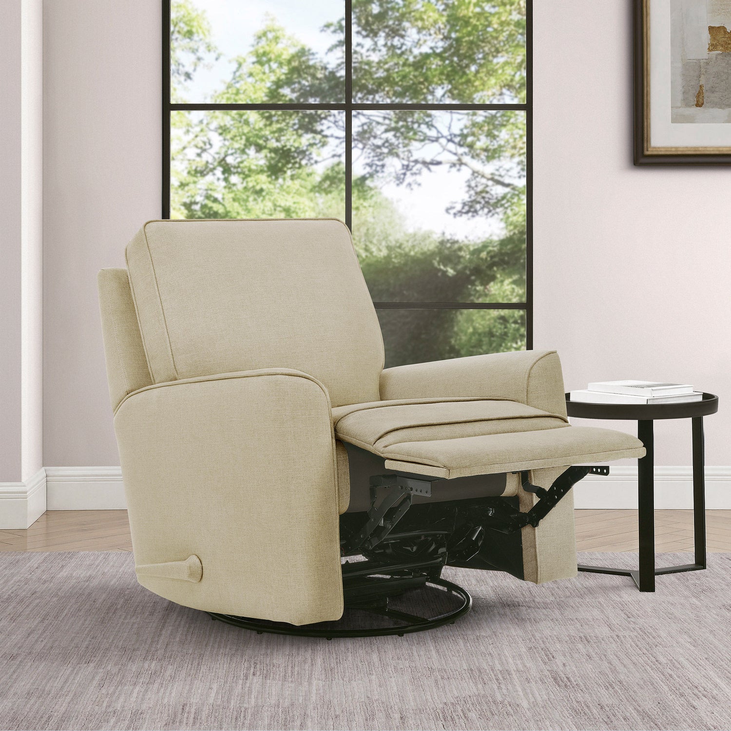 True Innovations – Paxley Fabric Swivel Glider Recliner