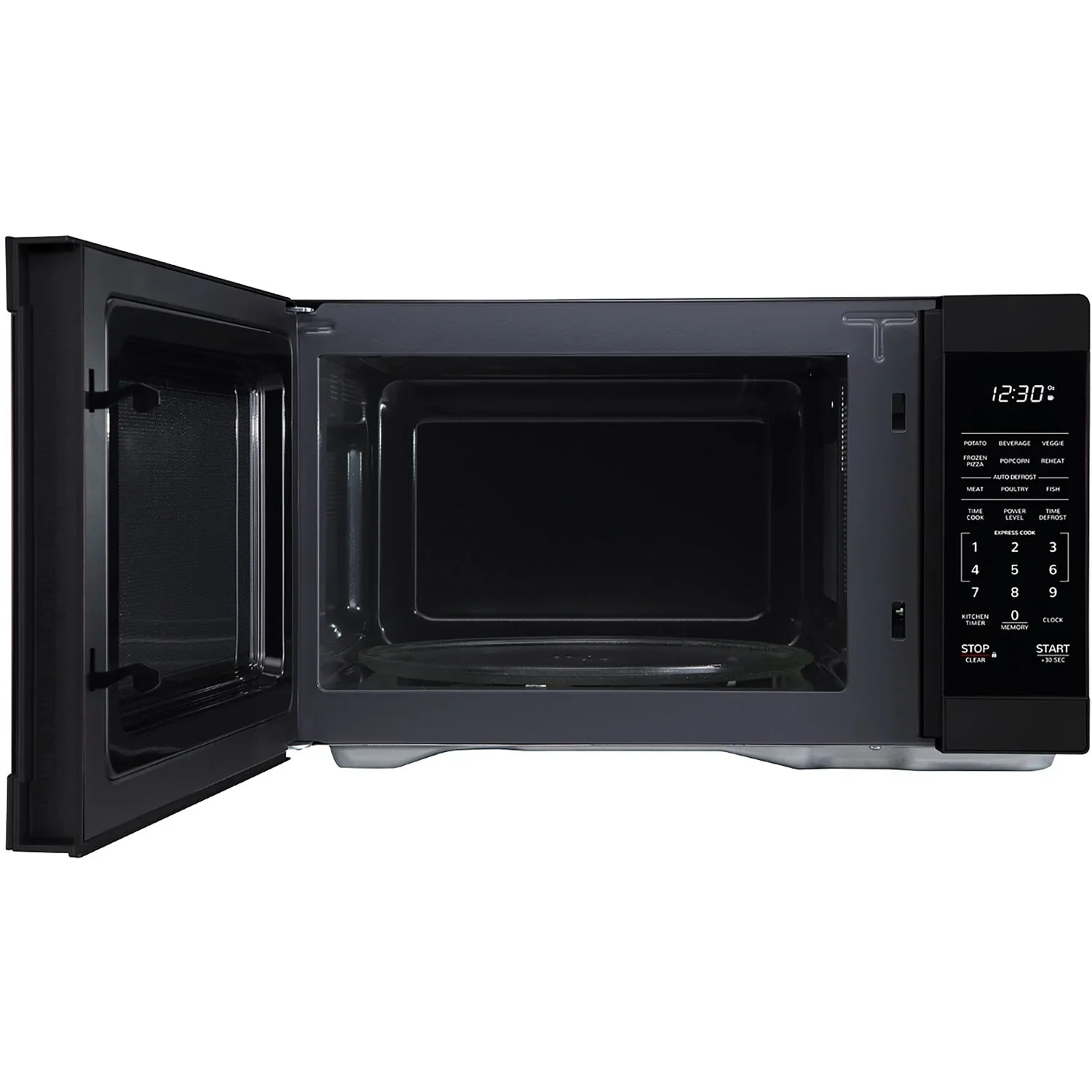 Sharp 1.1-Cu. Ft. Countertop Microwave Oven in Black
