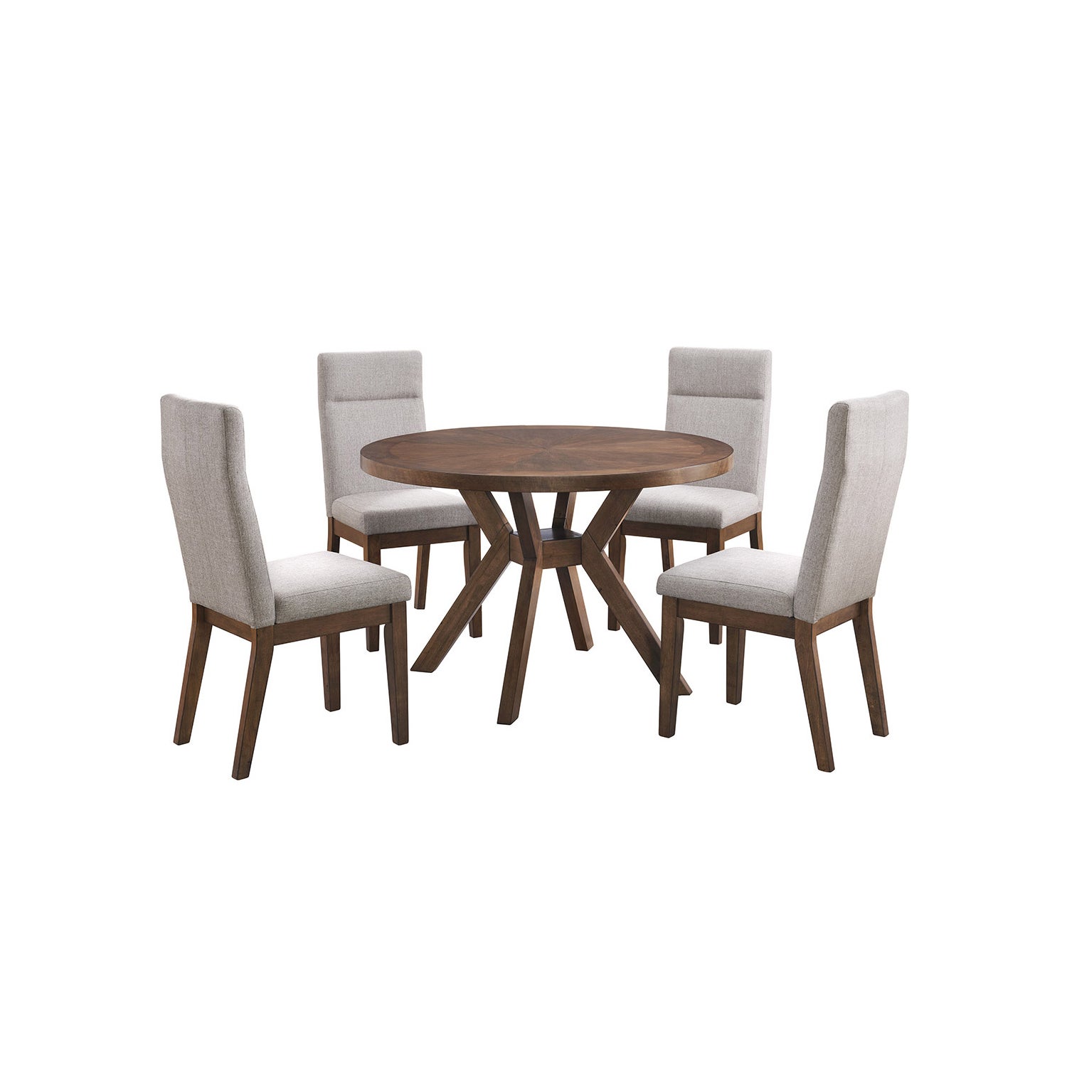 Bayside Furnishings - Kaelyn 5-piece Dining Room Set, 122 cm (48 in.) Diameter