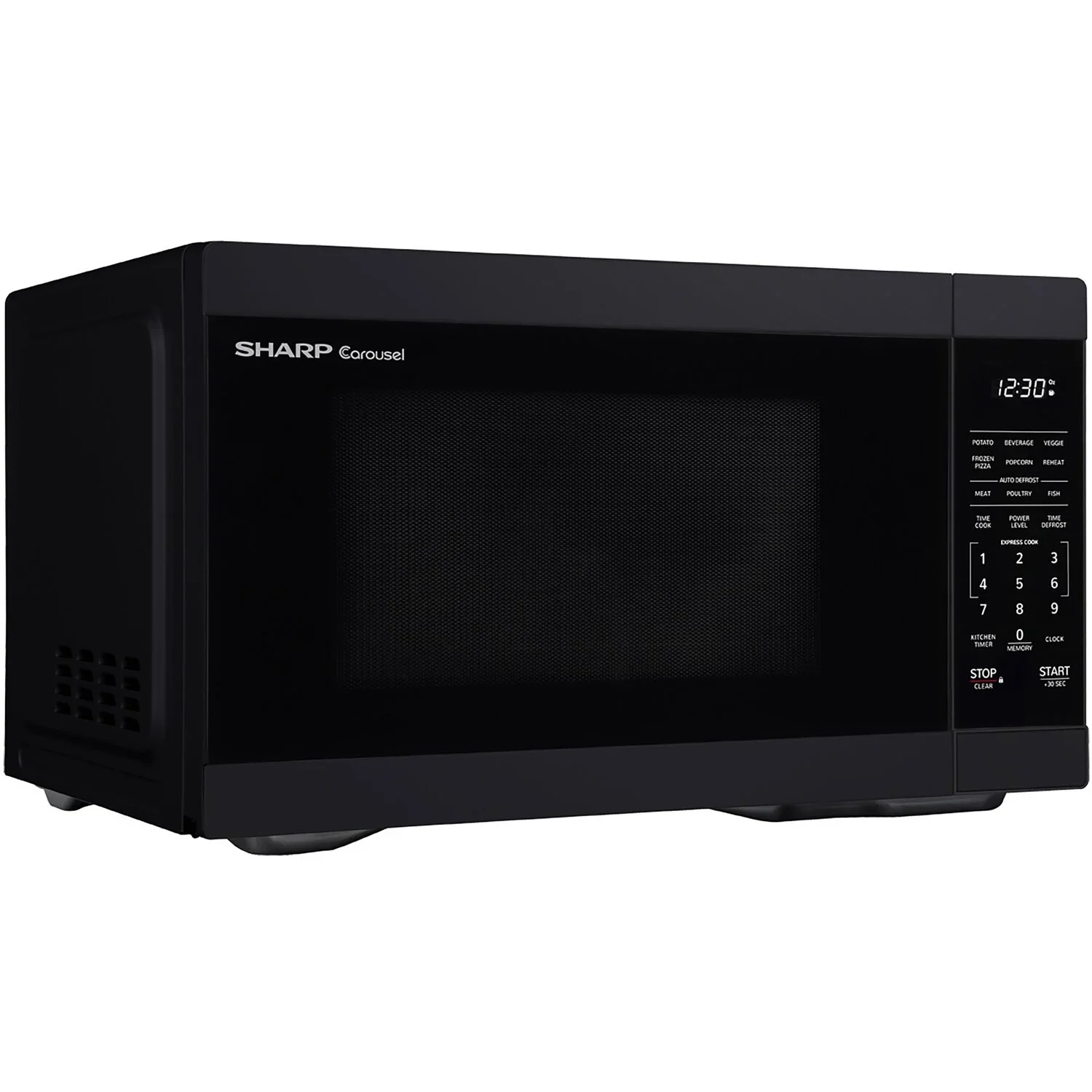 Sharp 1.1-Cu. Ft. Countertop Microwave Oven in Black