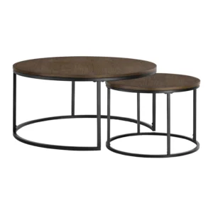 Bayside Furnishings 2-piece Nesting Table Set, 96.5 cm (38 in.) and 58.4 cm (23 in.)
