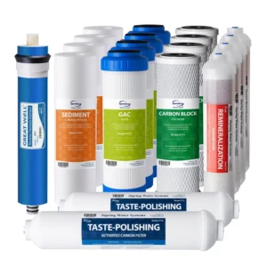 iSpring Replacement Filters for 6-stage Reverse Osmosis Water Filtration System
