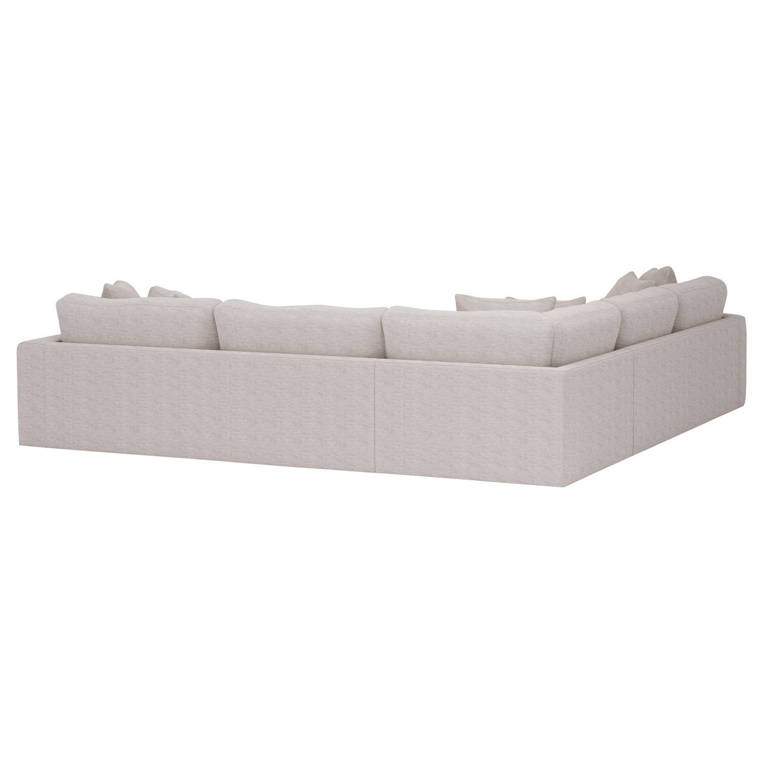 Nice Link Whitley 4-piece Fabric Sectional with Ottoman