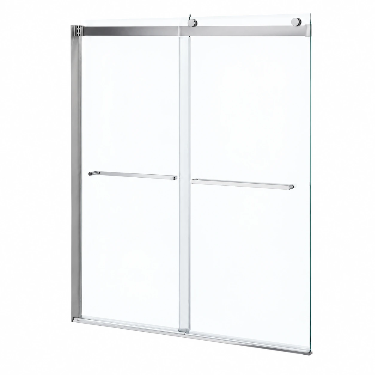 Hydro Vision Kronos 60 in. Frameless Reversible Bypass Bathtub Door