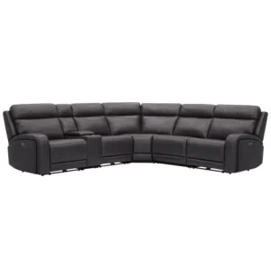 Gilman Creek 6-piece Top-grain Leather Power Reclining Sectional