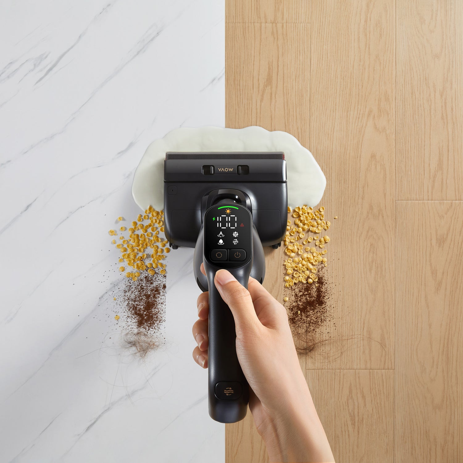 MOVA M10 Cordless Wet Dry 180° Lie-Flat Smart Vacuum Mop with 18,000 Pa Suction Power