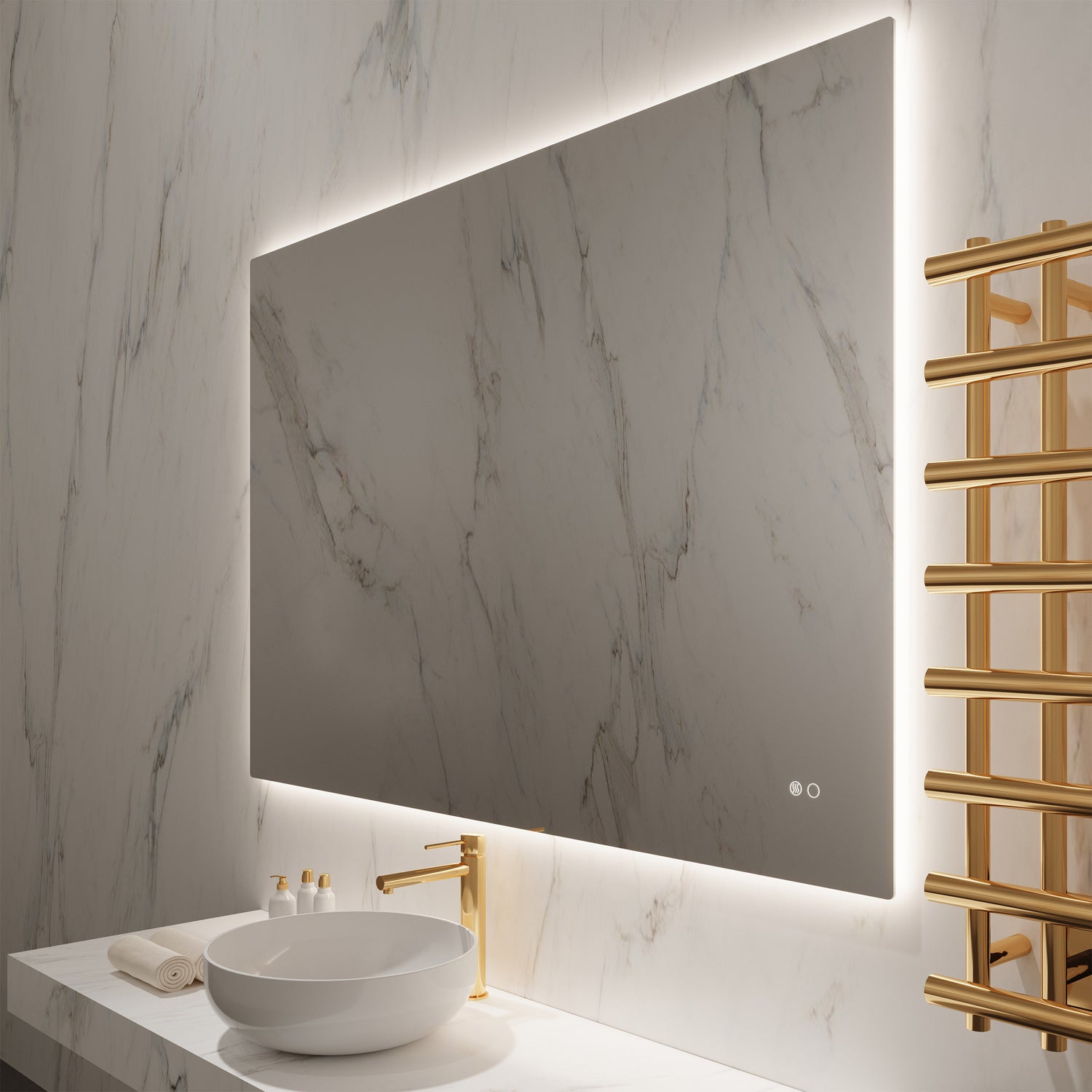 Paris Mirror Kuoni Backlit LED Lighted Mirror