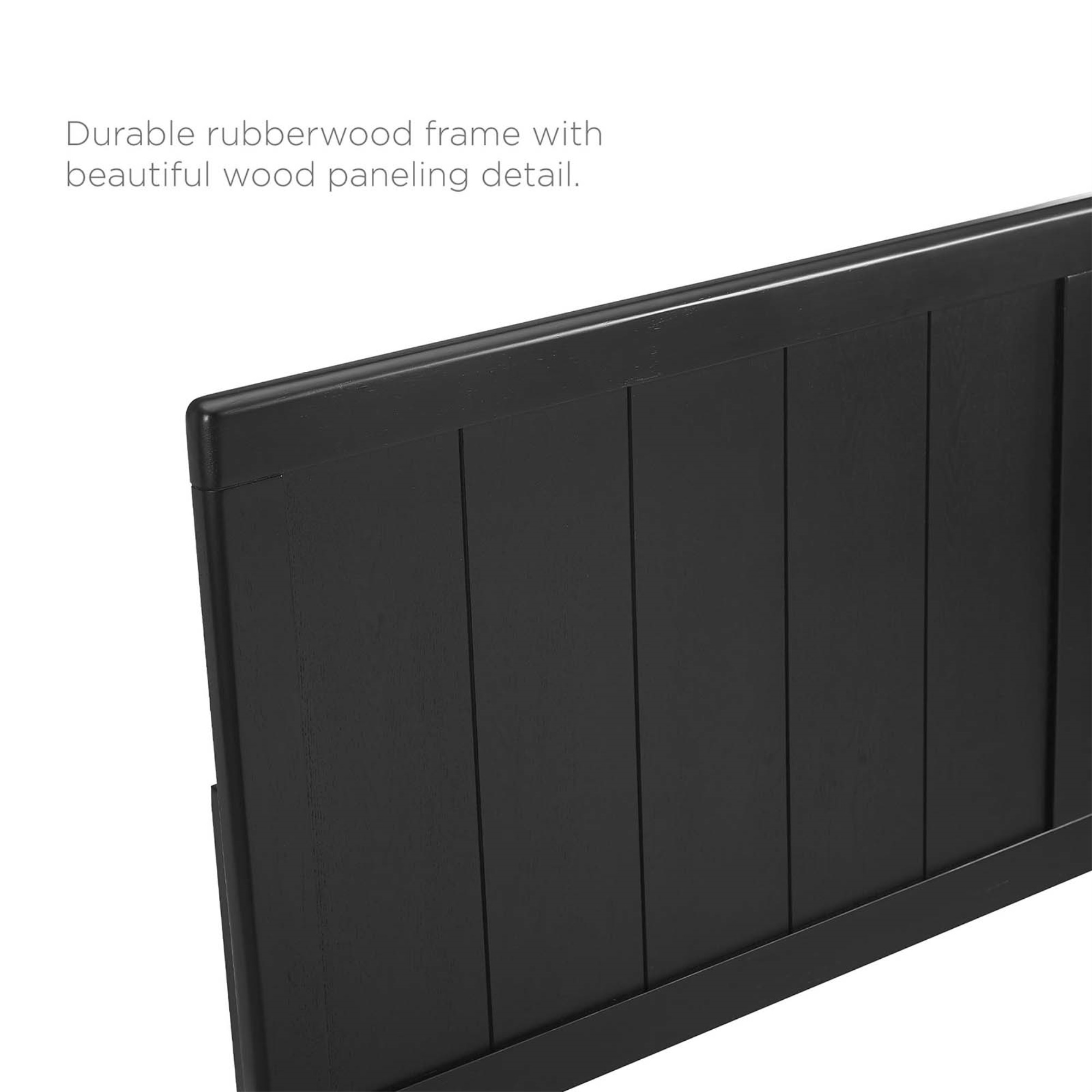 Robbie Full Wood Headboard - Black