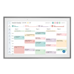 Skylight 15 in. Charcoal Smart Touchscreen Calendar and Organizer
