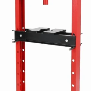 Hydraulic Shop Press, 12 T H-Frame Garage Floor Shop Press Adjustable Hydraulic Press with Press Plates, Red