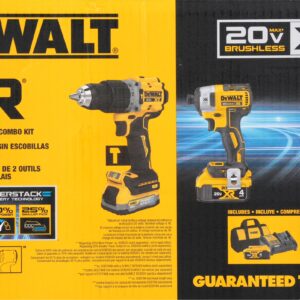 DEWALT 20V MAX XR Cordless Hammer Drill Driver and Impact Drive Combo Kit, Batteries and Charger Included (DCK249E1M1)
