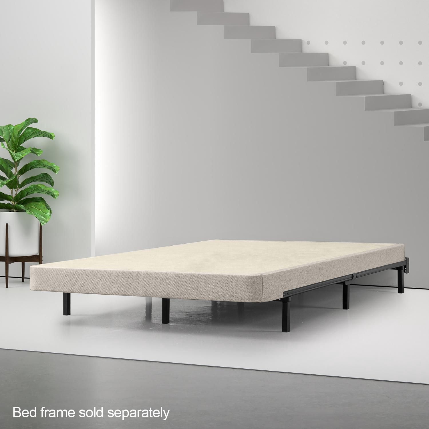 Zinus Spa Sensations Low Profile Smart Box Spring, 5 inch Mattress Foundation for Bed Frame and Platform Bed