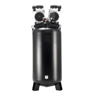 KFFKFF 60 Gallons Heavy-Duty Air Compressor, 4HP 10SCFM at 90PSI Air Compressors with Max 125PSI Pressure, Oil-Free Compressor Tank for Industrial Manufacturing(230V 60Hz, No-Plug)