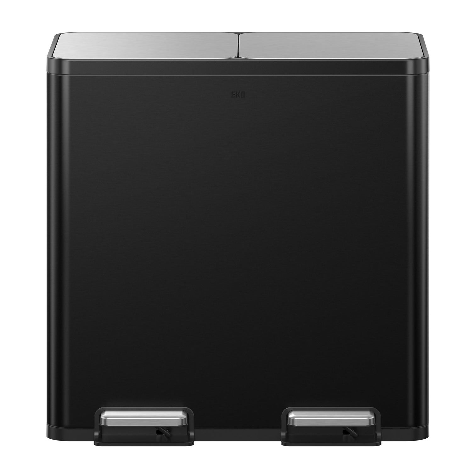 EKO 42L+42L Dual Compartment Stainless Steel Step Can
