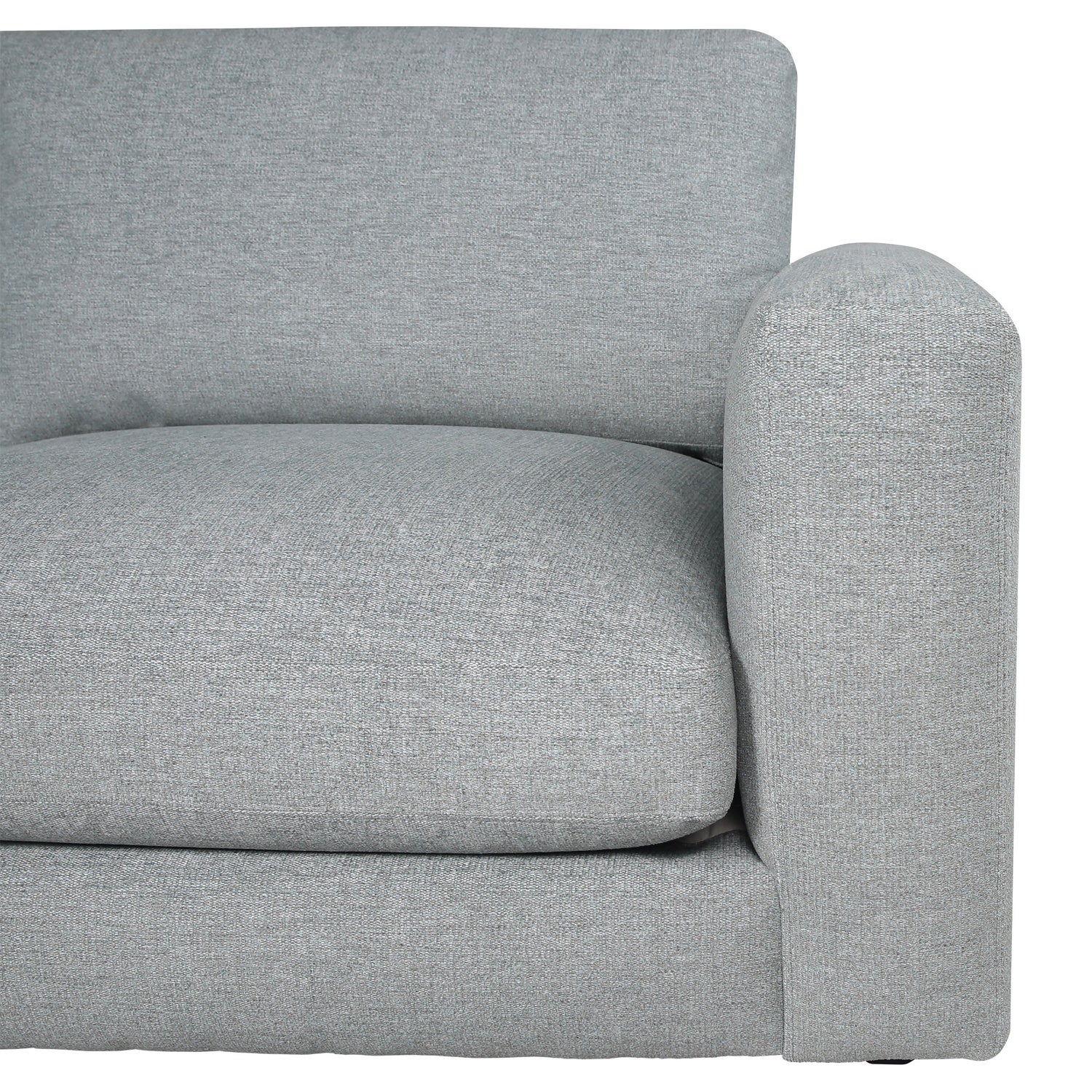 Nice Link Whitley 4-piece Fabric Sectional with Ottoman