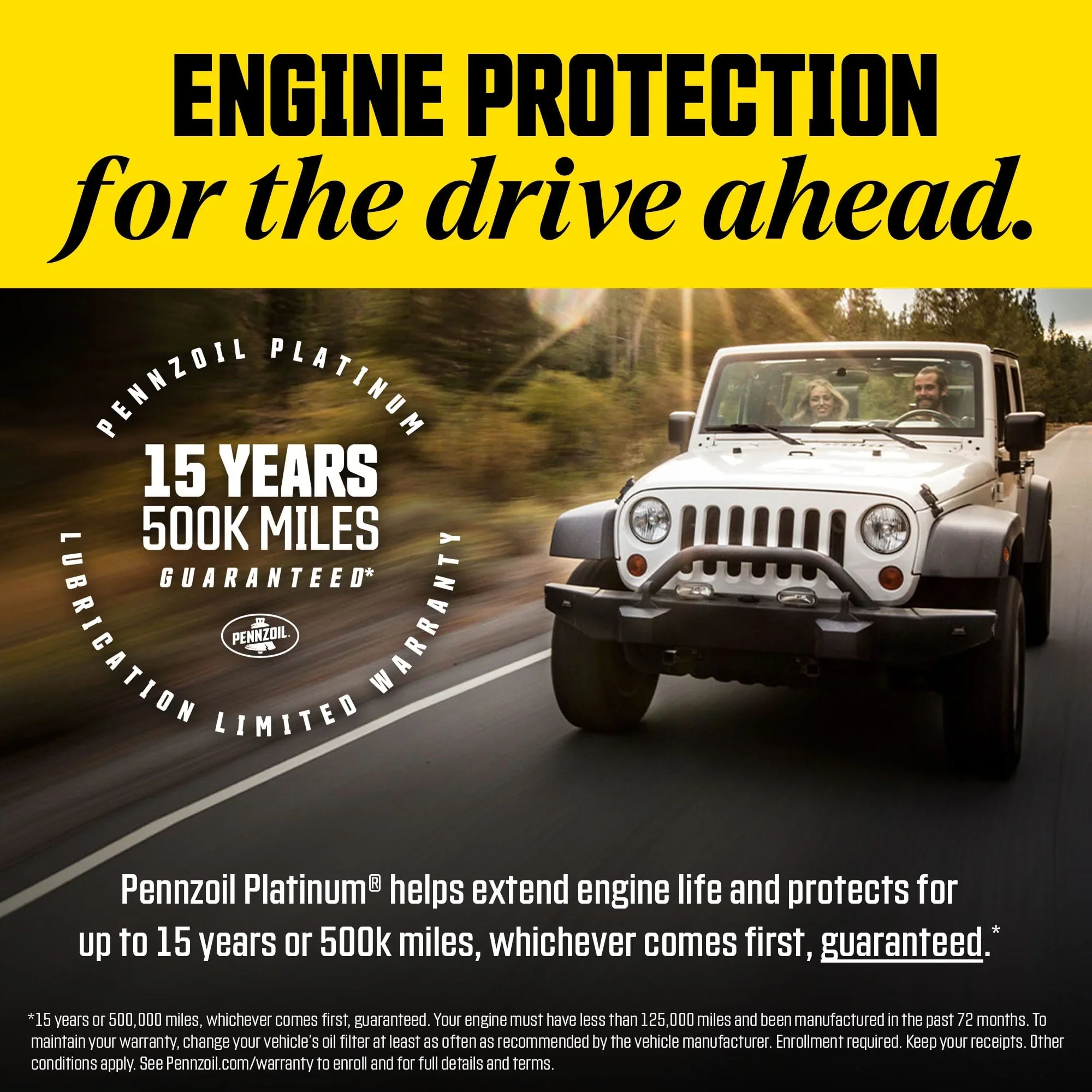 Pennzoil Ultra Platinum 5W-30 Full Synthetic Motor Oil, 5 Quart.