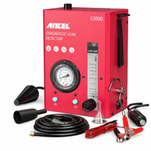 ANCEL S3000 Automotive Smoke Machine Leak Tester , EVAP Vacuum Pipe Leak Tester with Built-in Air Pump and Pressure Gauge for 12V Car Motorcycle ATV Truck Boat