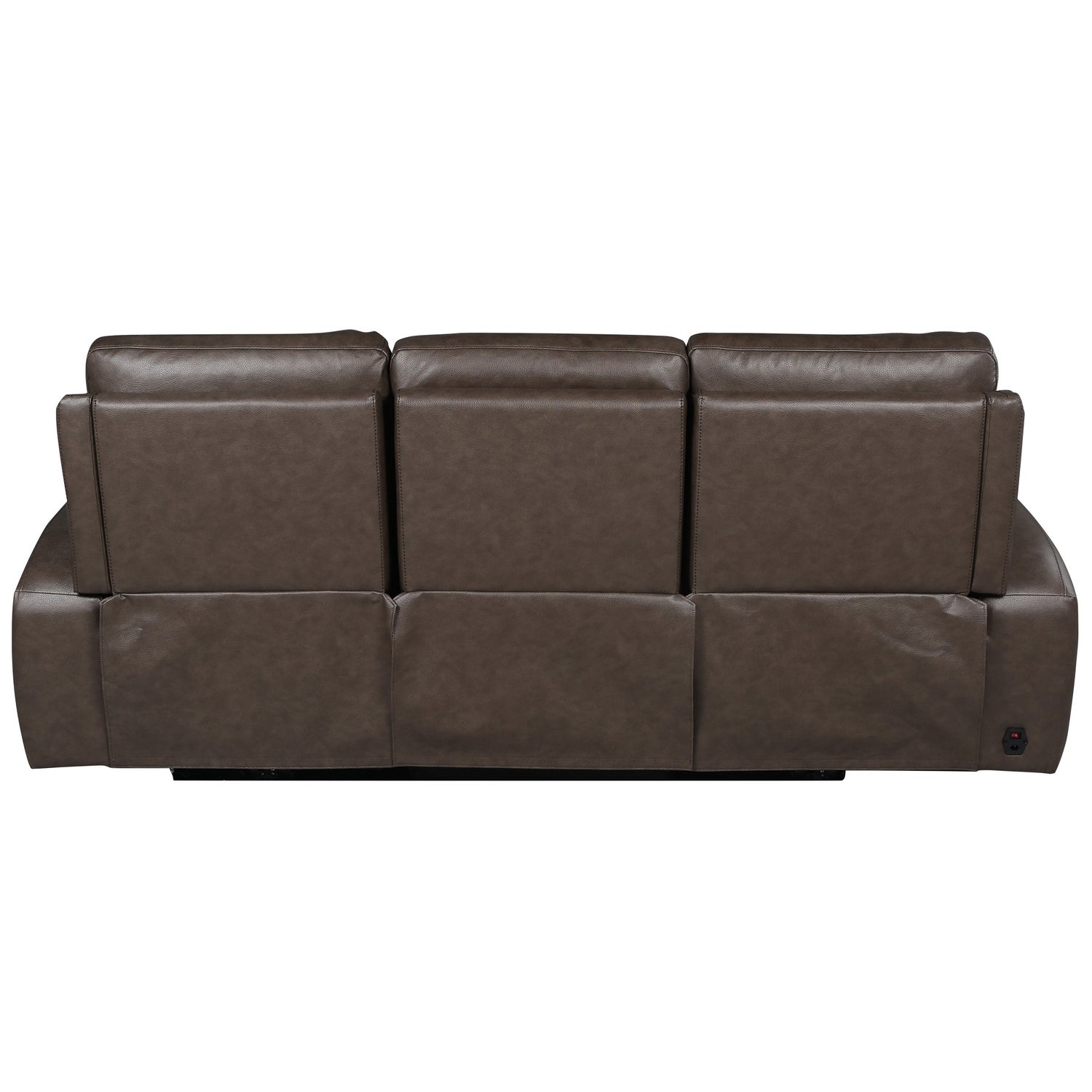 NiceLink Marlowe Top Grain Leather Power Sofa with Lumbar Support