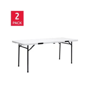 Star Elite Commercial Grade 182.9 cm (6 ft.) Centre-Fold Table, 2-pack