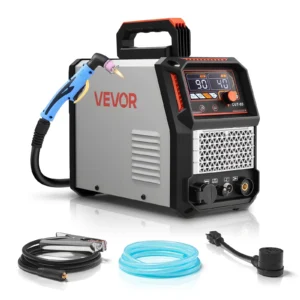 VEVOR Plasma Cutter, 65A Non-Touch Pilot Arc Plasma Cutting Machine, 110V/220V Dual Voltage Digital Display IGBT Inverter - with 2T/4T Function & Adjustable PA/PT Time