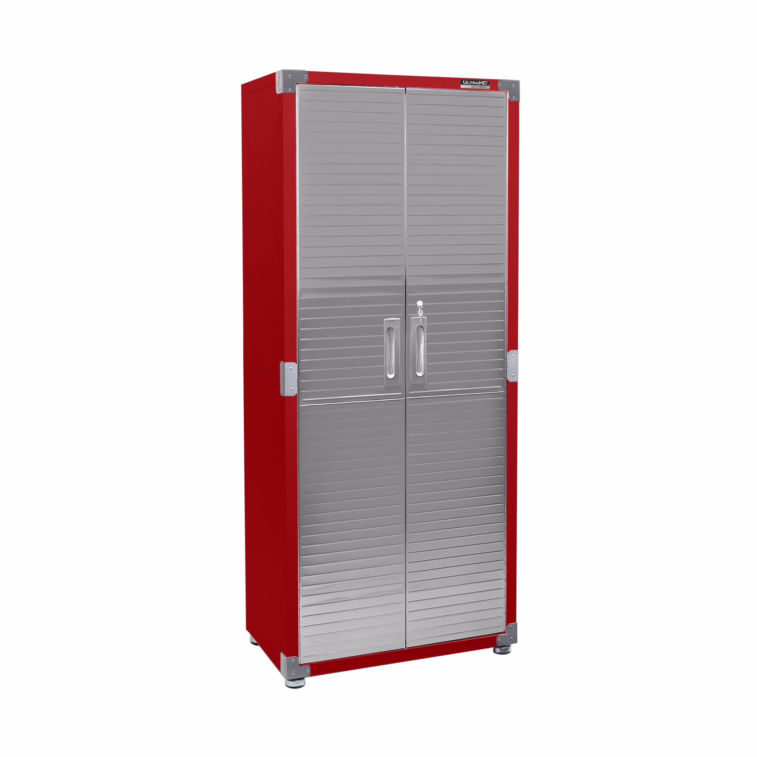 Seville Classics UltraHD? Steel Body Lockable Storage Cabinet Organizer Locker Shelving Unit, Graphite, 30" W x 18" D x 72" H