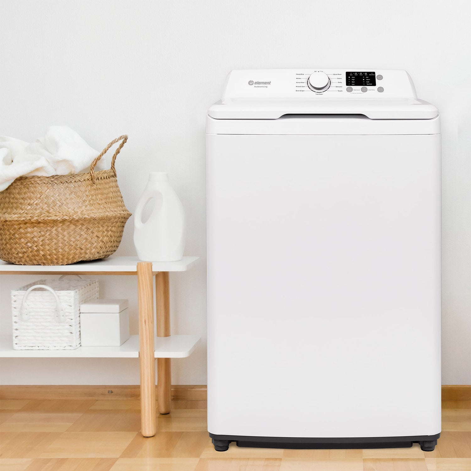 Element 4.5 cu ft. White Top Load Washer With Auto Sensing Water Tub