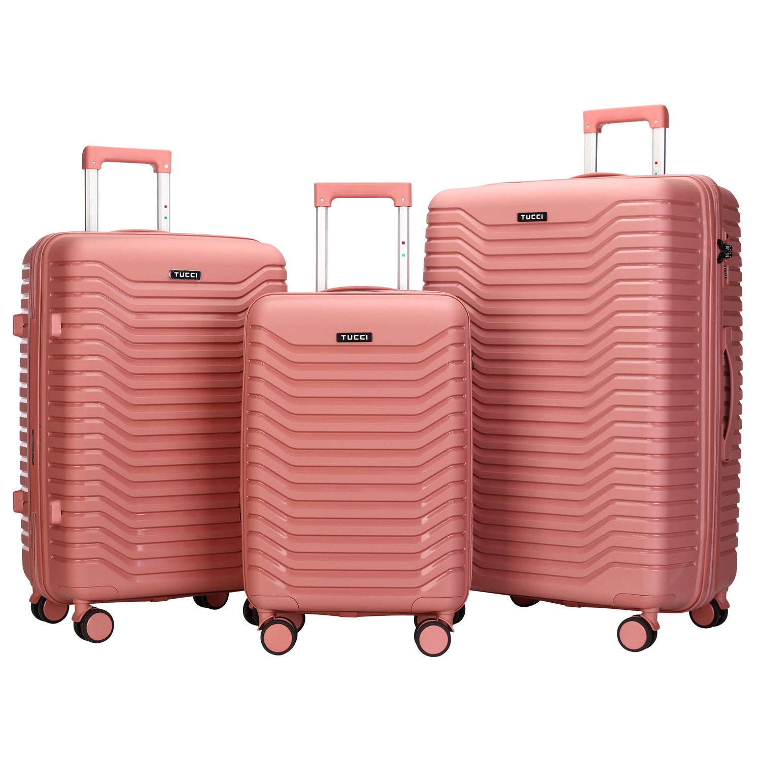 Tucci Presa Di Ferro - 3-piece Hardside Expandable Spinner Luggage Set