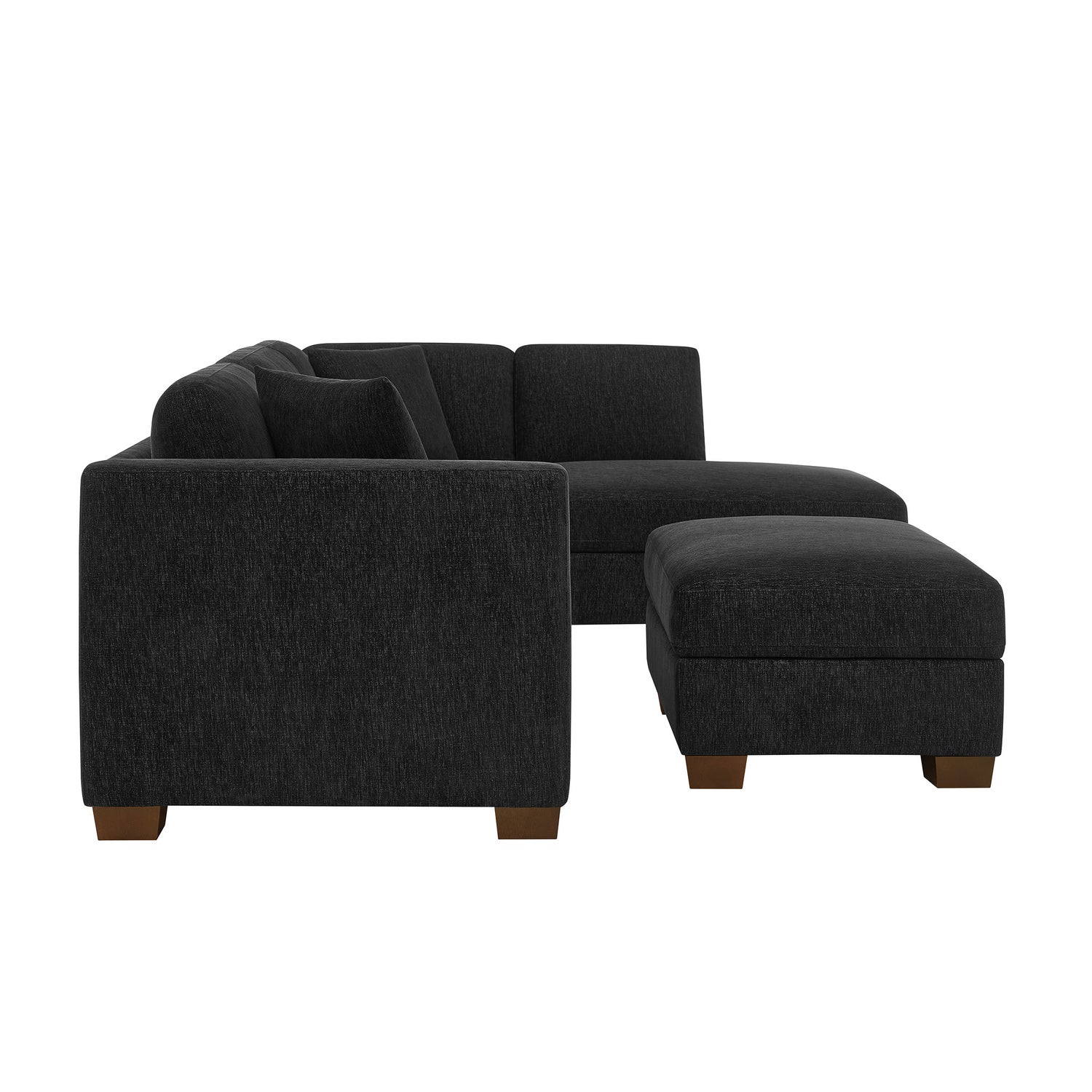 Thomasville Walsen 3-piece Fabric Sectional with Storage Ottoman