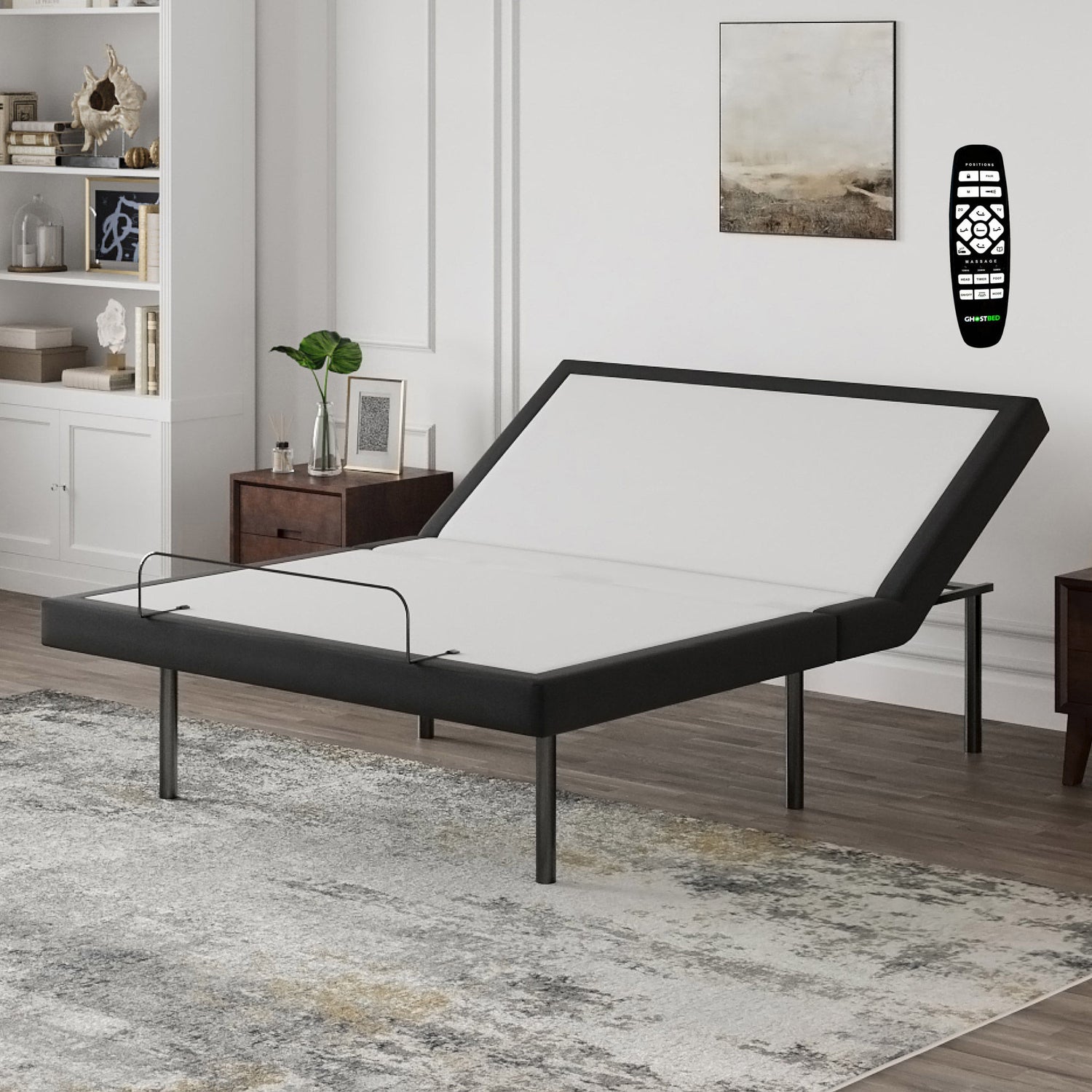 GhostBed Luxe II 35.6 cm (14 in.) Gel Memory Foam Mattress with Adjustable Base