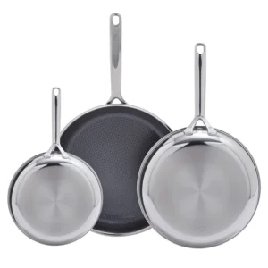 Greenpan Spectra Hybrid Ceramic Non-Stick Skillet Set, 3-pieces