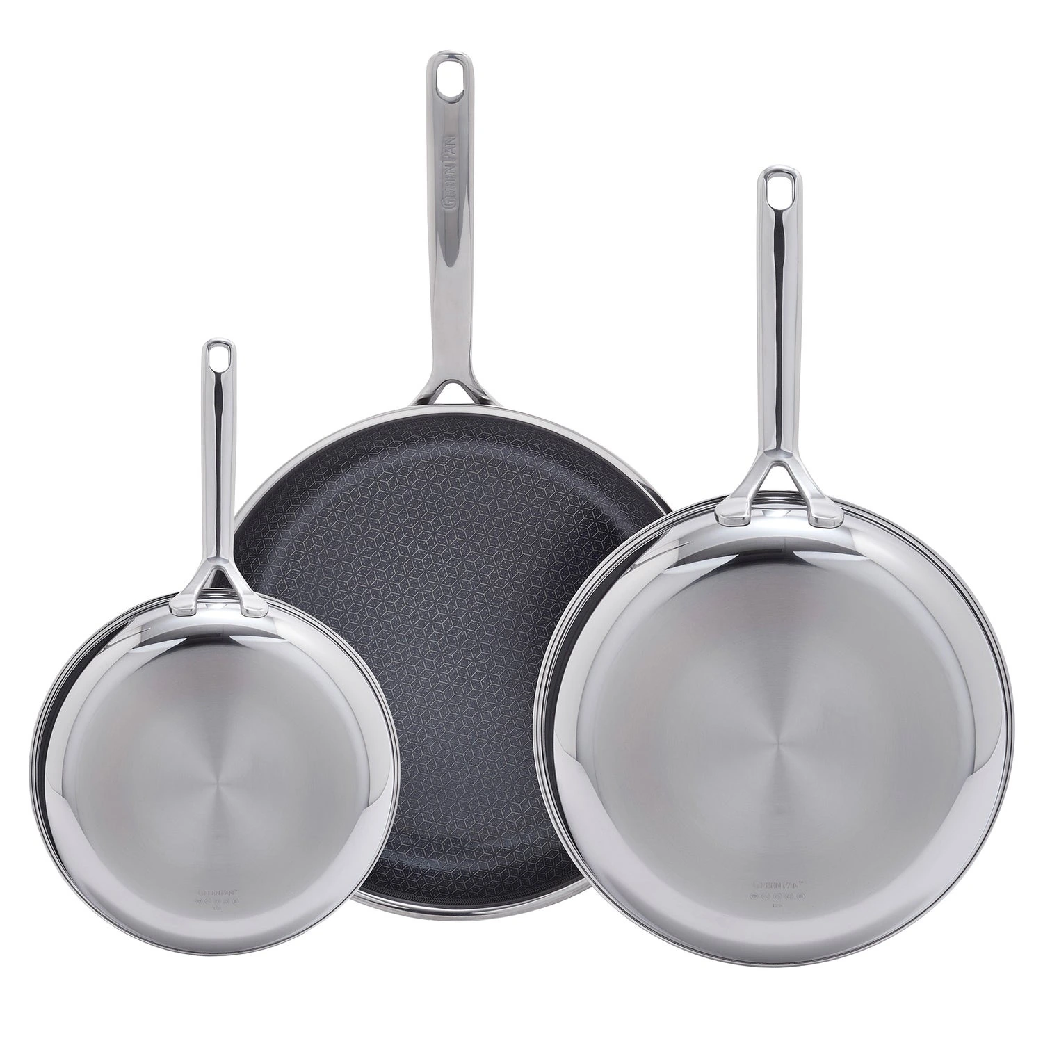 Greenpan Spectra Hybrid Ceramic Non-Stick Skillet Set, 3-pieces