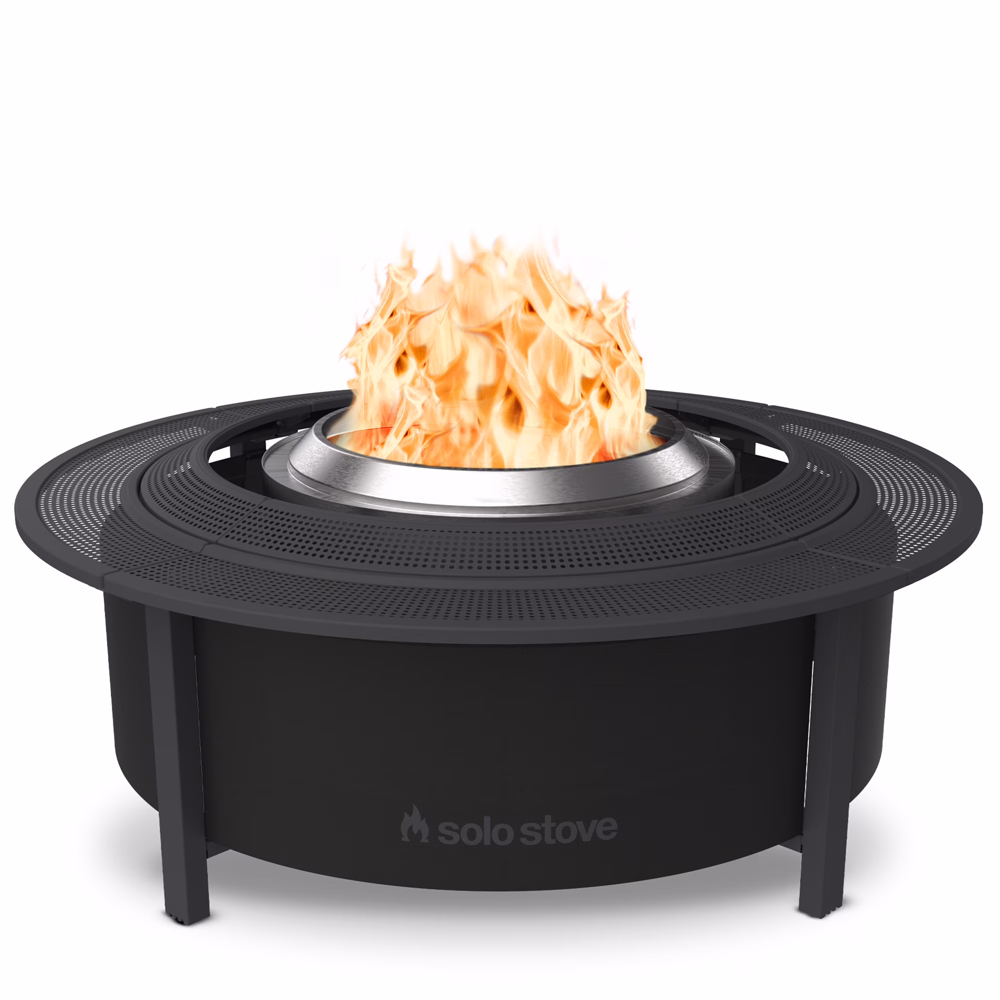 Solo Stove Fire Pit Surround Tabletop, Small Elevation for Ranger and Bonfire Wood Burning Outdoor Fire Pit, Powder