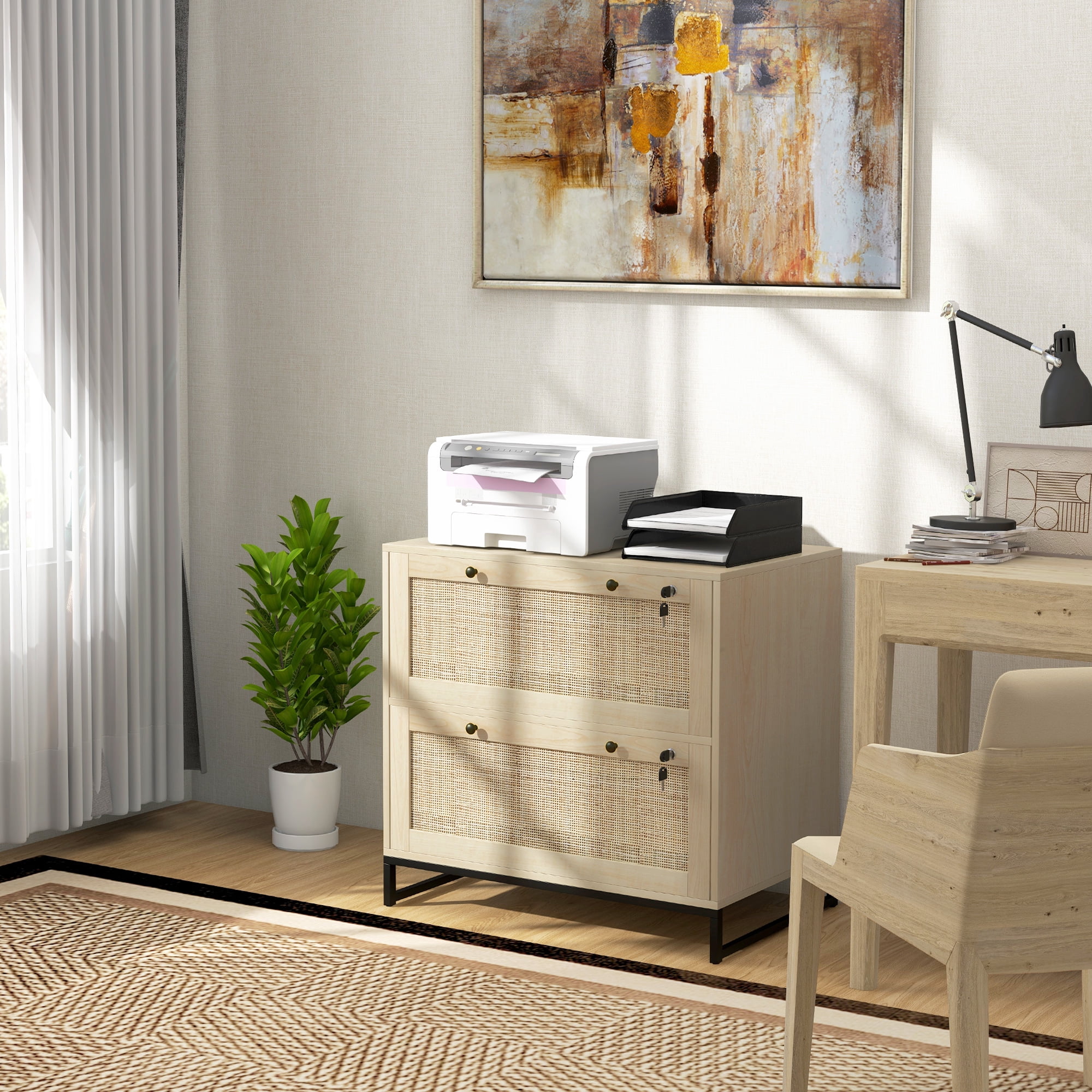 Vinsetto Filing Cabinet for Letters, A4, Legal Size Papers