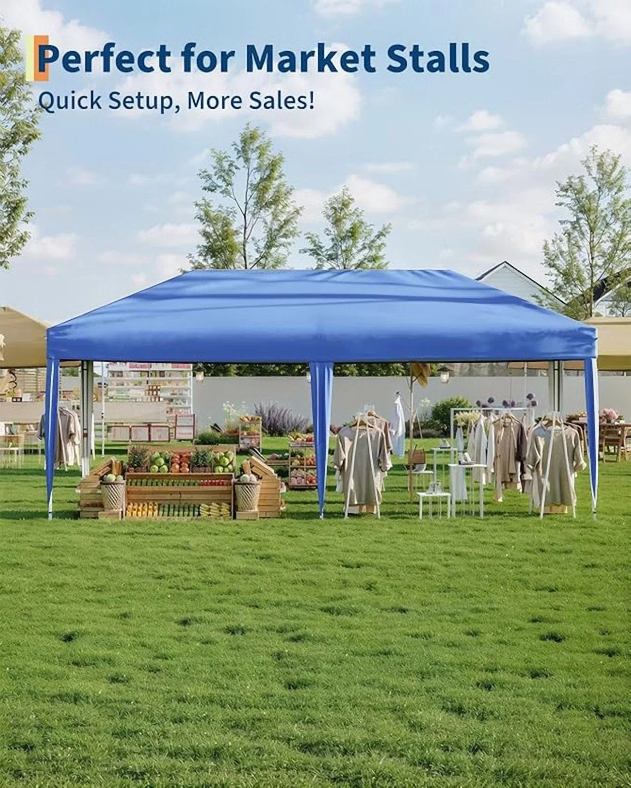 10x20 Pop Up Canopy Tent with 4 Sidewalls, Heavy Duty Outdoor Canopy UPF 50+ All Season Waterproof Commercial Street Vendors Party Tents with Roller Bag, 8 Stakes & 6 Sandbags,Khaki
