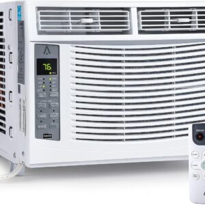 GAOMON Smart 6000 BTU Window Air Conditioner - WiFi - Enabled AC with Remote & App Control, Timer, Sleep Mode, Easy