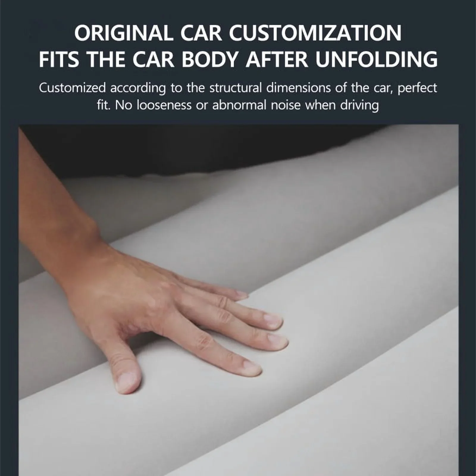 Car Inflatable Mattress For Tesla Model Y Juniper 2021-2025 PVC Flocking Portable Foldable Travel Bed Outdoor Travel Camping Air Mattress
