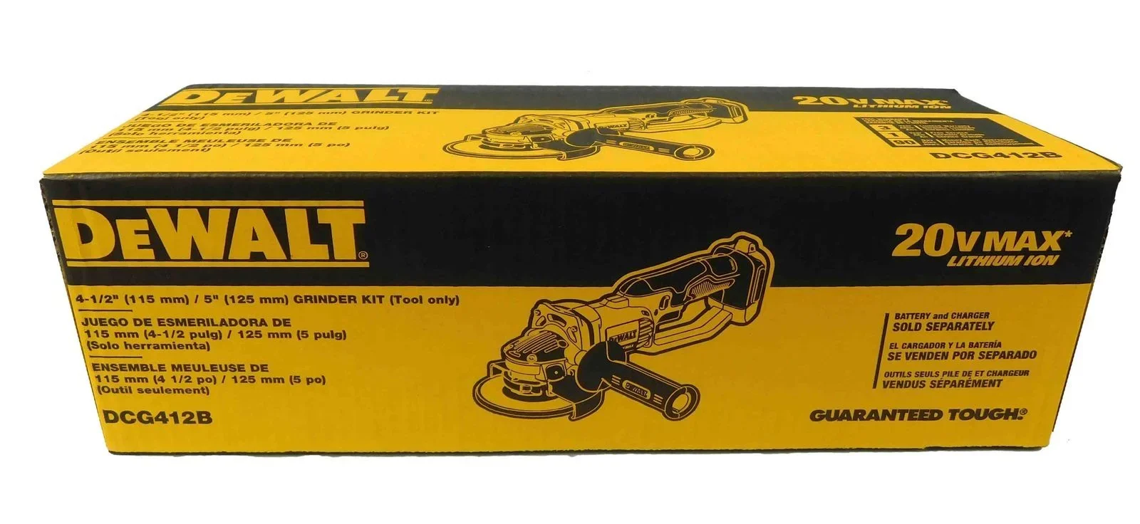 DeWALT Max 4-1/2" / 5" 20V Cordless Grinder DCG412B (Bare Tool)