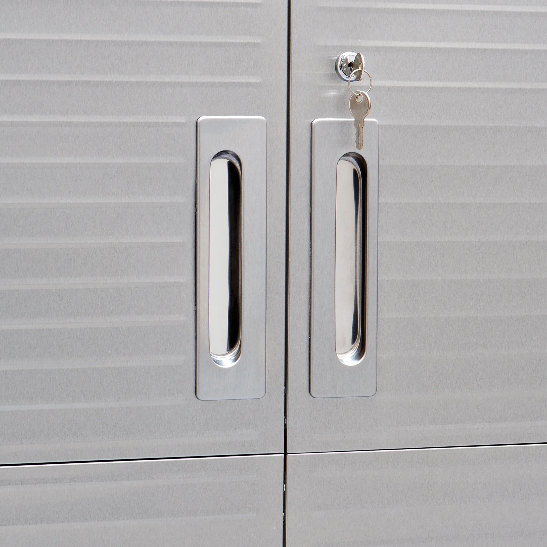 Seville Classics UltraHD? Steel Body Lockable Storage Cabinet Organizer Locker Shelving Unit, Graphite, 30" W x 18" D x 72" H