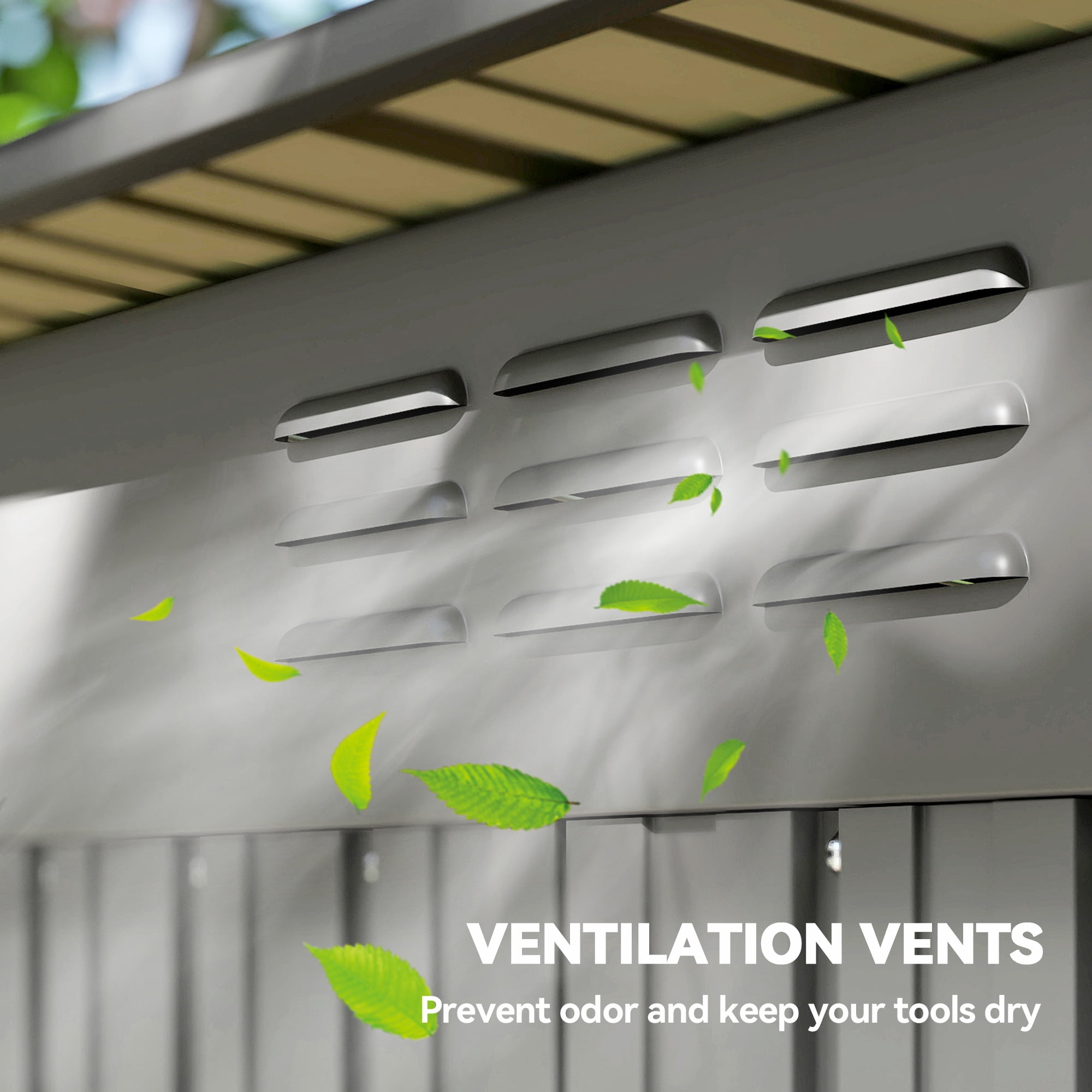 Outsunny 5.2' x 3.5' Outdoor Storage Shed with Vents