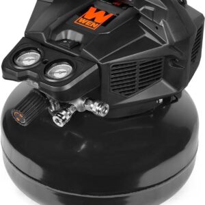 WEN, Oil-Free Pancake Style 150 PSI Air Compressor 6 Gallon